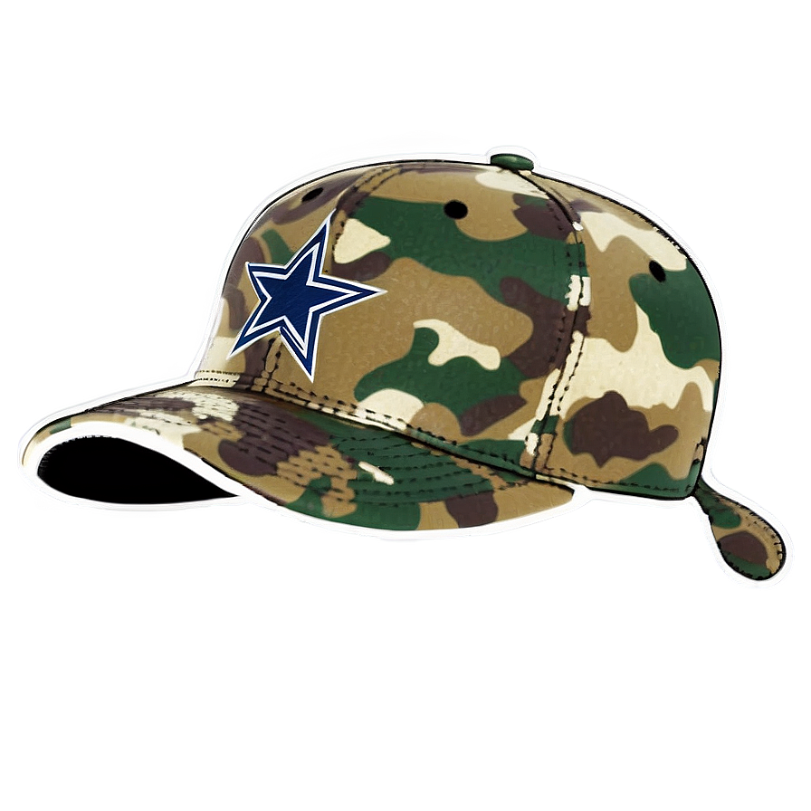 Dallas Cowboys Camo Hat Png 06292024 PNG Image