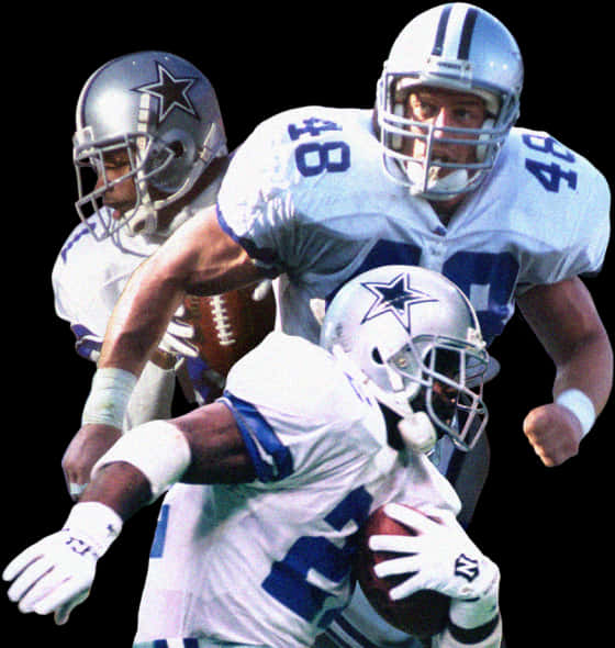 Dallas Cowboys Legends Collage PNG Image