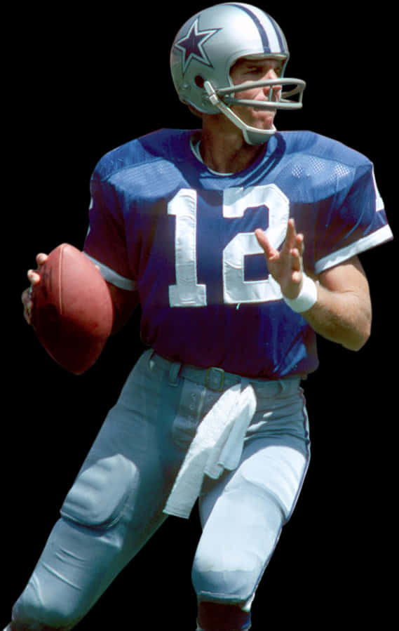 Dallas Cowboys Quarterback Number12 PNG Image