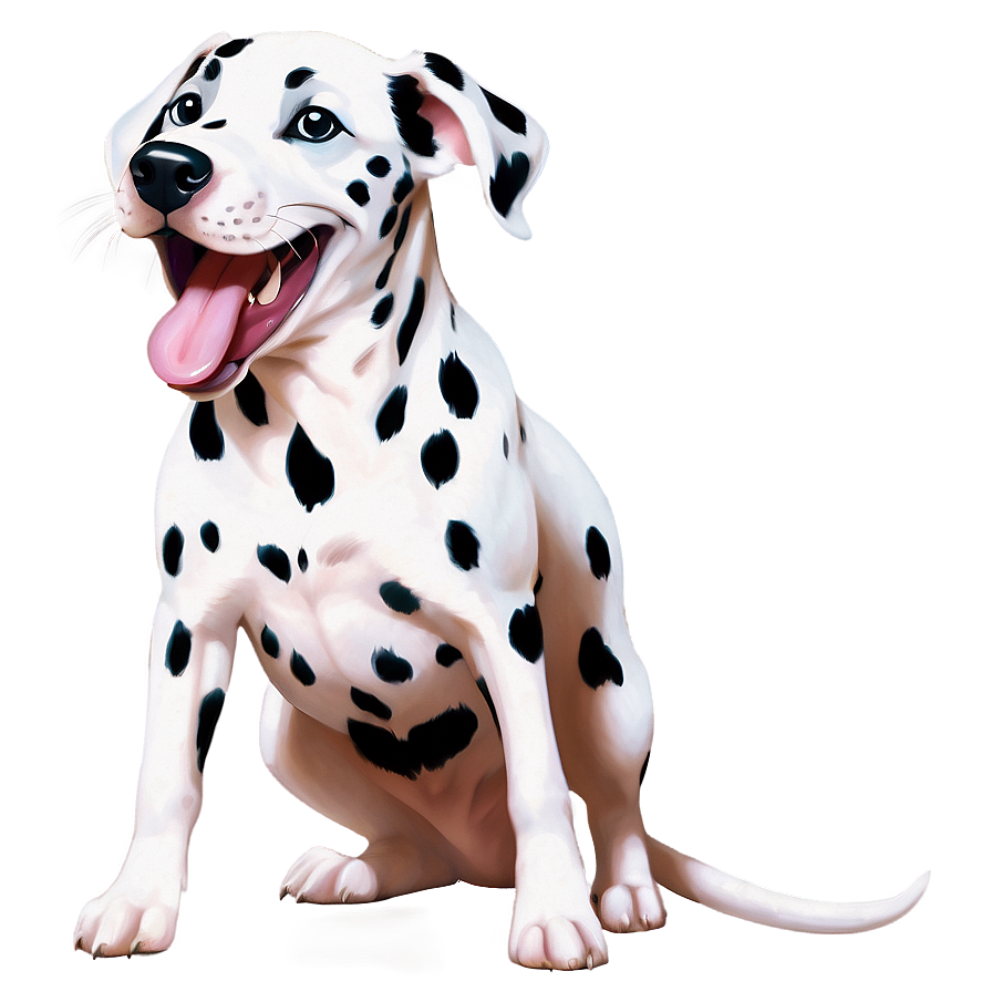 Dalmatian Puppy Yawning Png 06232024 PNG Image