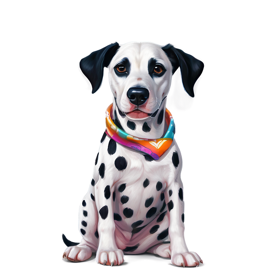 Dalmatian Wearing Bandana Png 06232024 PNG Image