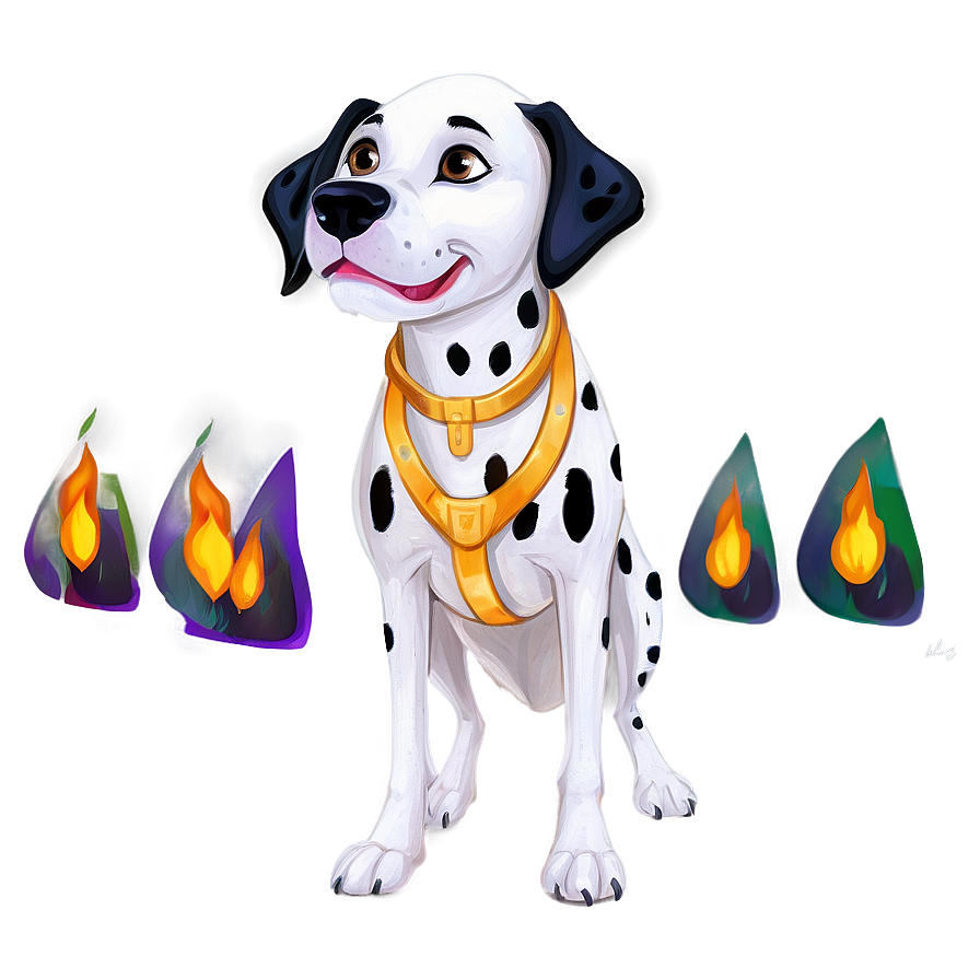 Dalmatian With Fire Helmet Png 06232024 PNG Image