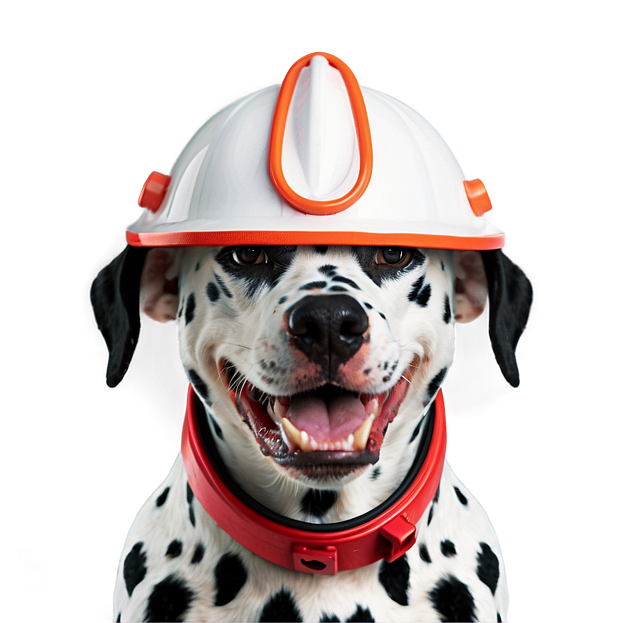 Dalmatian With Fire Helmet Png Jks PNG Image