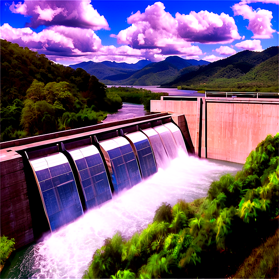 Dam Generating Clean Energy Png 82 PNG Image