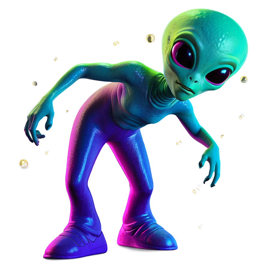 Dancing Alien Cartoon Png Dxh PNG Image