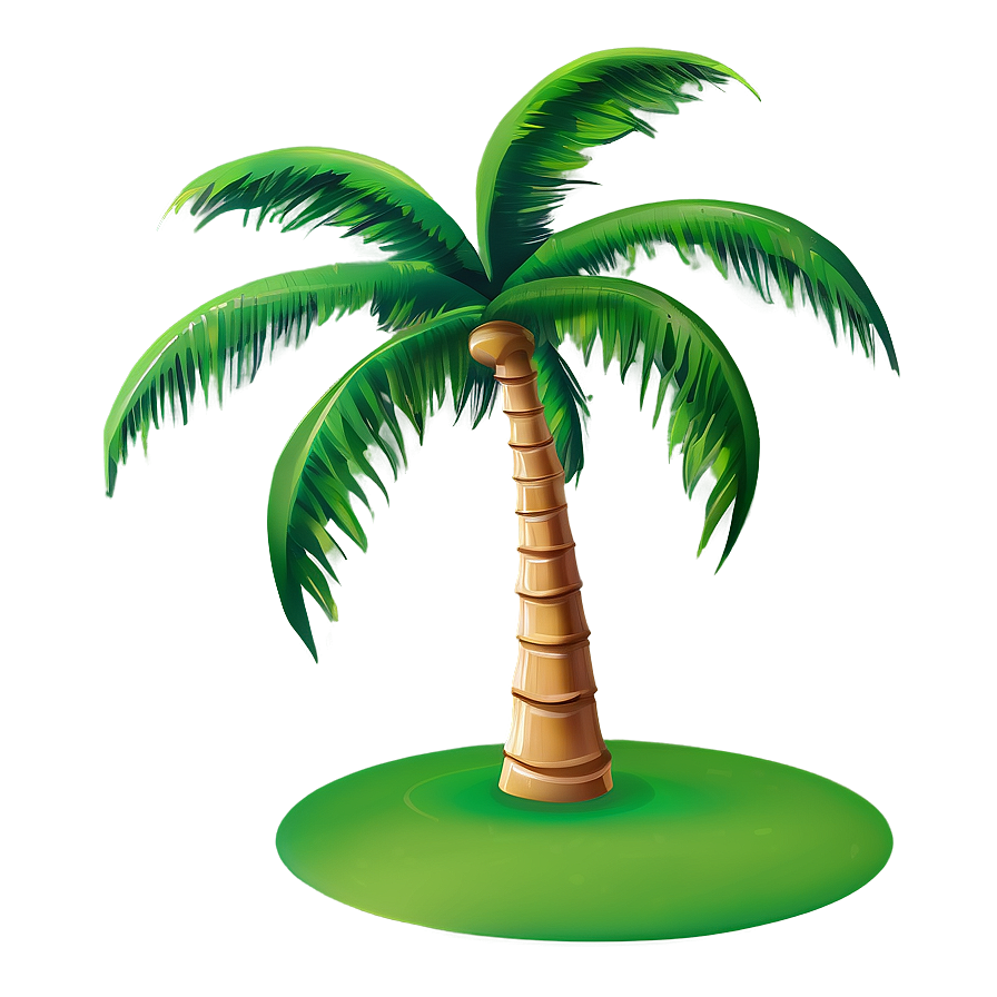 Dancing Cartoon Palm Tree Png Den PNG Image