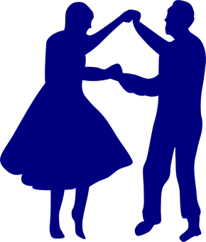 Dancing Couple Silhouette PNG Image