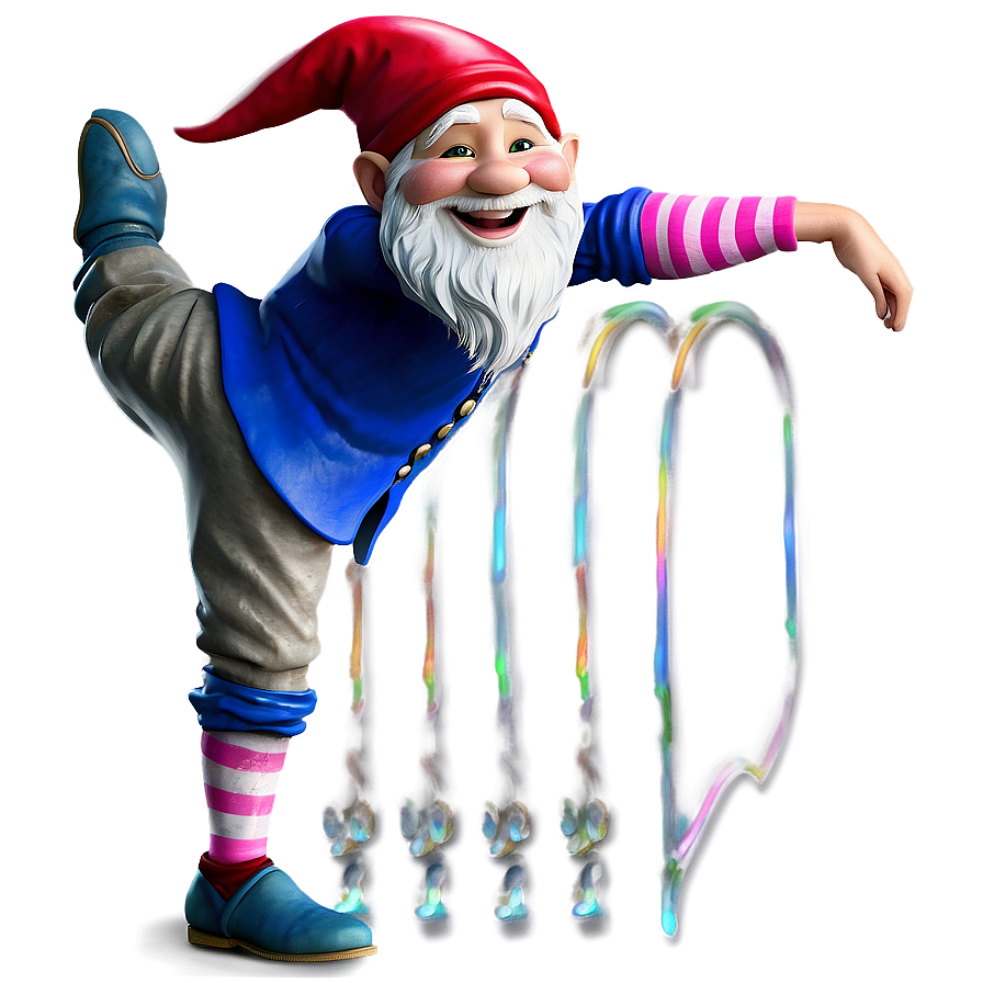 Dancing Garden Gnome Png Qrk9 PNG Image