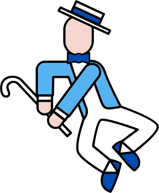 Dancing Gentleman Icon PNG Image