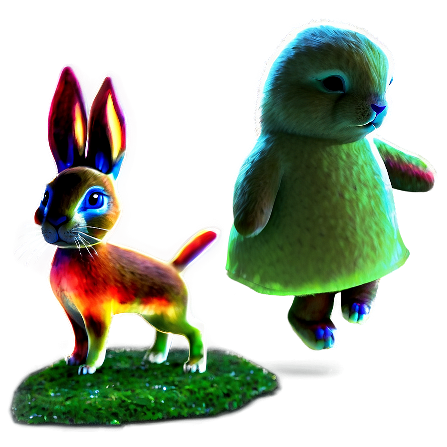 Dancing Rabbit Png Olo PNG Image