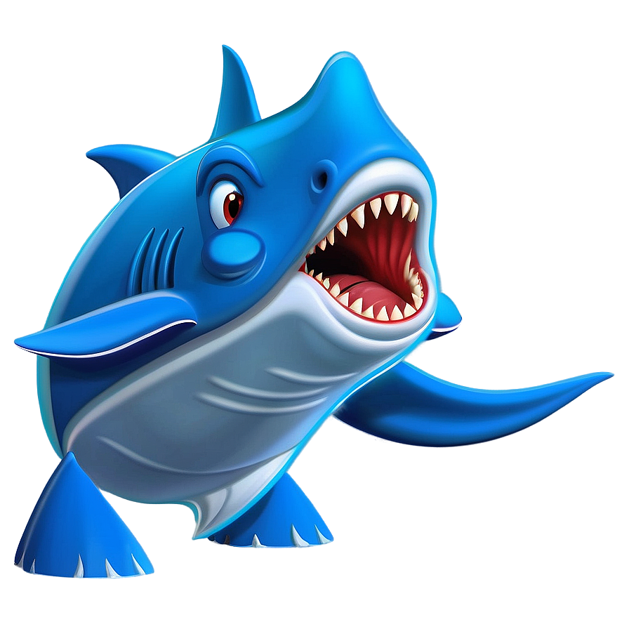 Dancing Shark Cartoon Png Wxl89 PNG Image