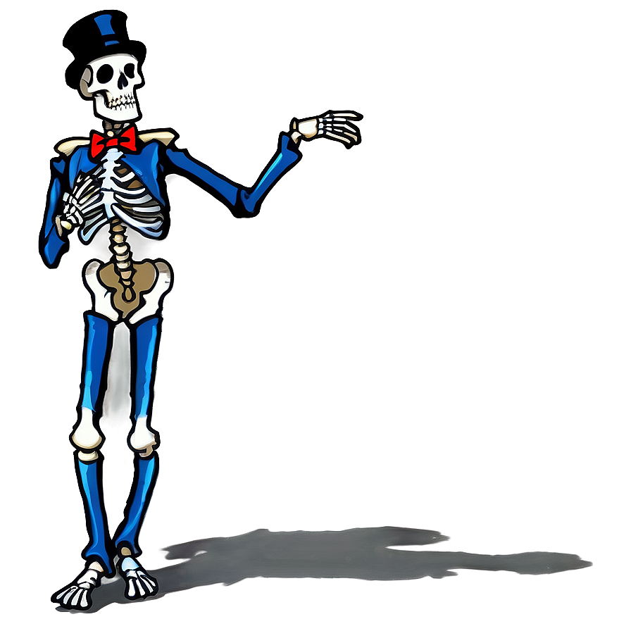 Dancing Skeleton In Top Hat Png 19 PNG Image