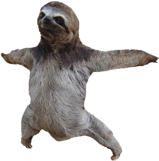 Dancing Sloth Transparent Background PNG Image