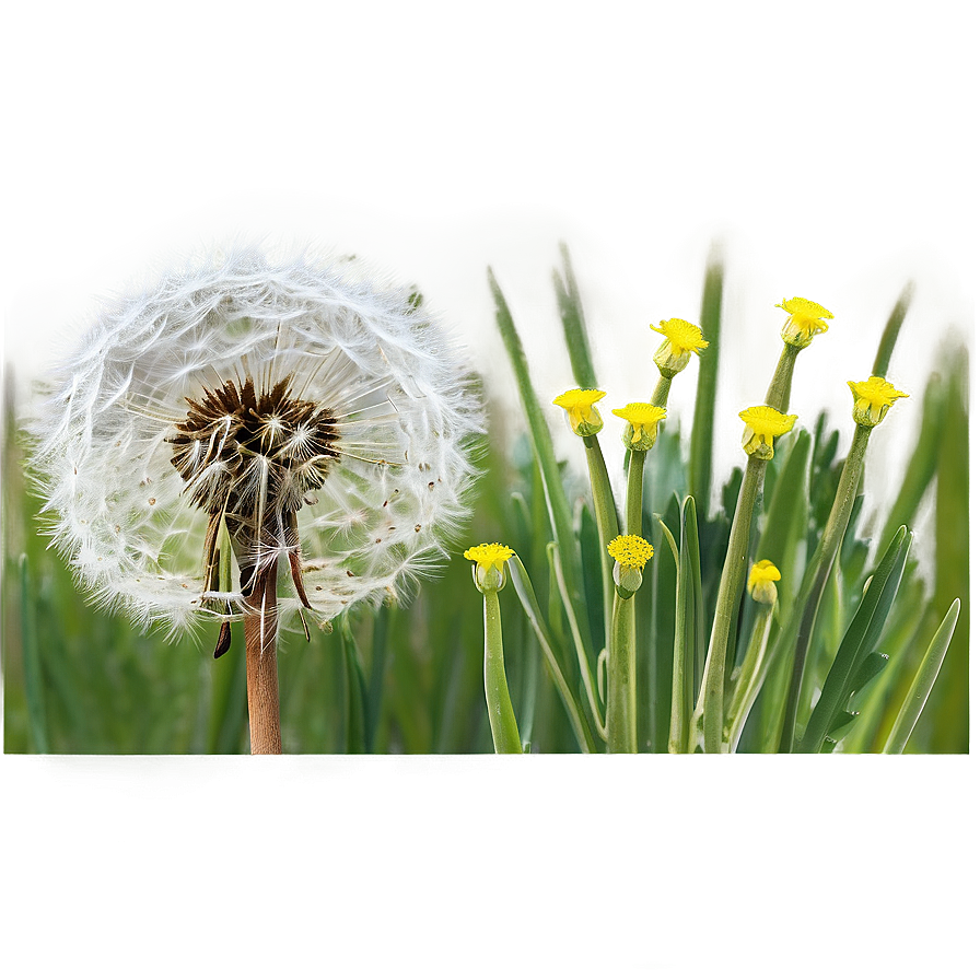 Dandelion In Meadow Png Ouu68 PNG Image