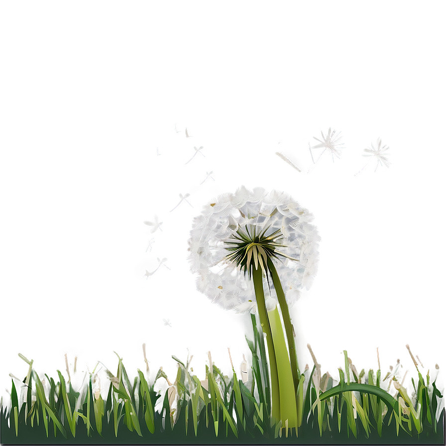 Dandelion Landscape Scene Png 05242024 PNG Image