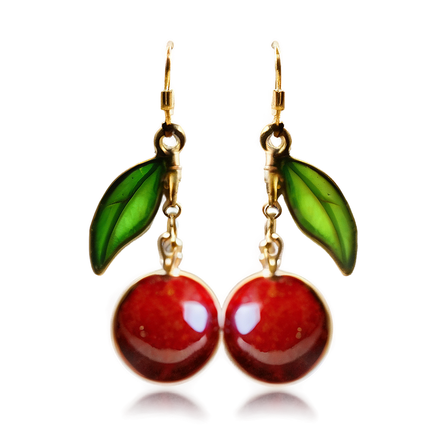 Dangling Cherry Earrings Png 69 PNG Image