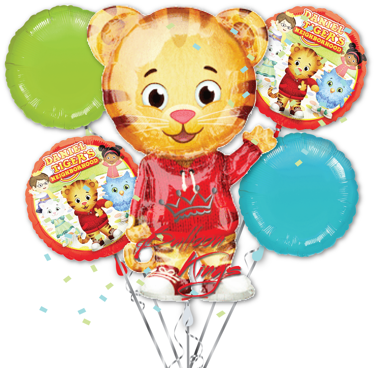 Daniel Tiger Balloon Bouquet PNG Image