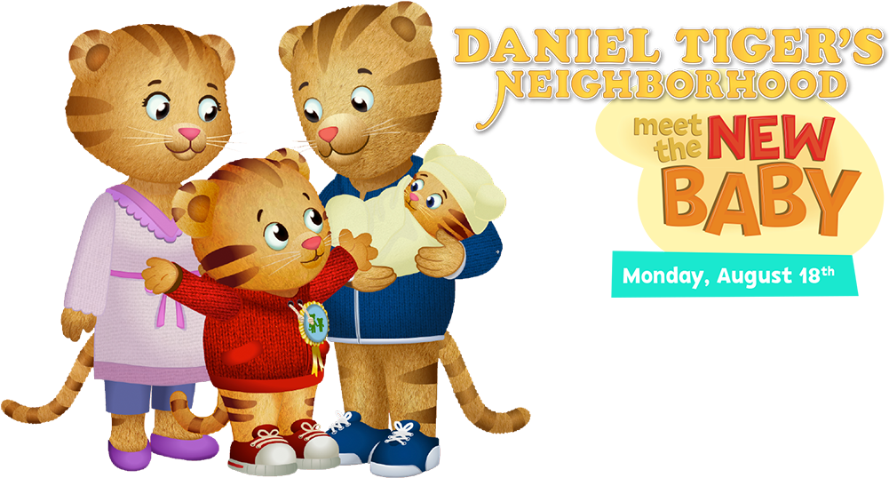 Daniel Tiger Familyand New Baby Promotion PNG Image