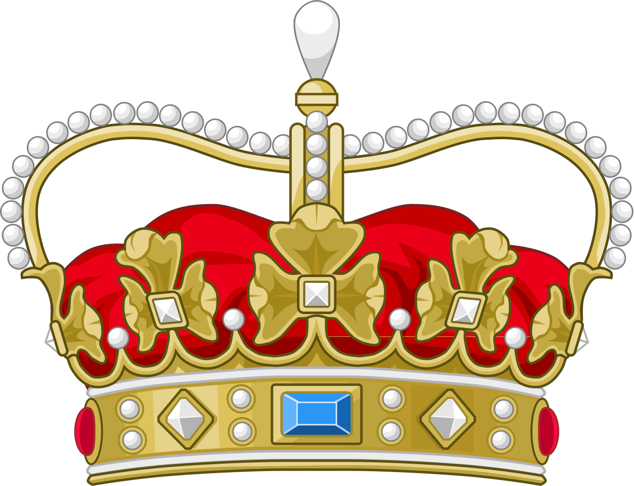 Danish Royal Crown Illustration PNG Image