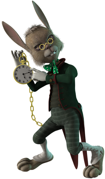 Dapper Rabbit With Pocket Watch PNG Image