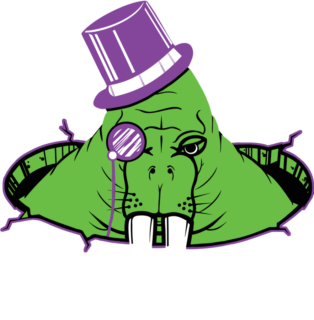 Dapper Walrus Cartoon Vector PNG Image