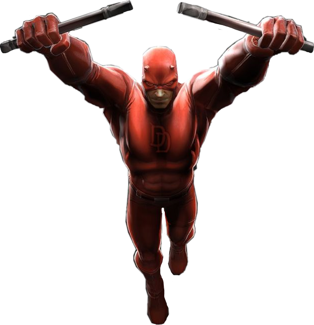 Daredevil Action Pose PNG Image