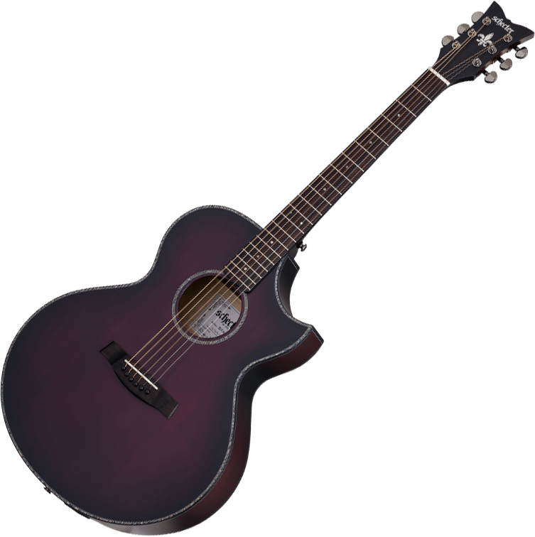 Dark Acoustic Guitar PNG Image