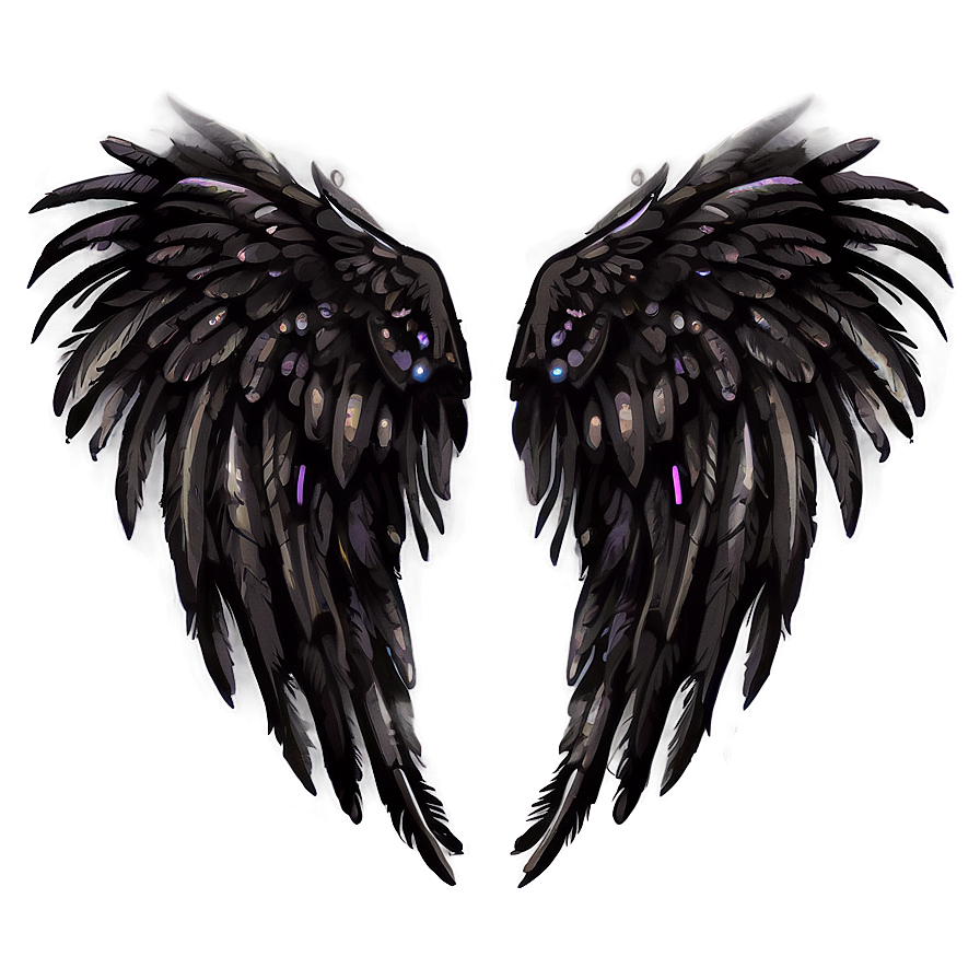 Dark Angel Wings Clipart Png Dra PNG Image