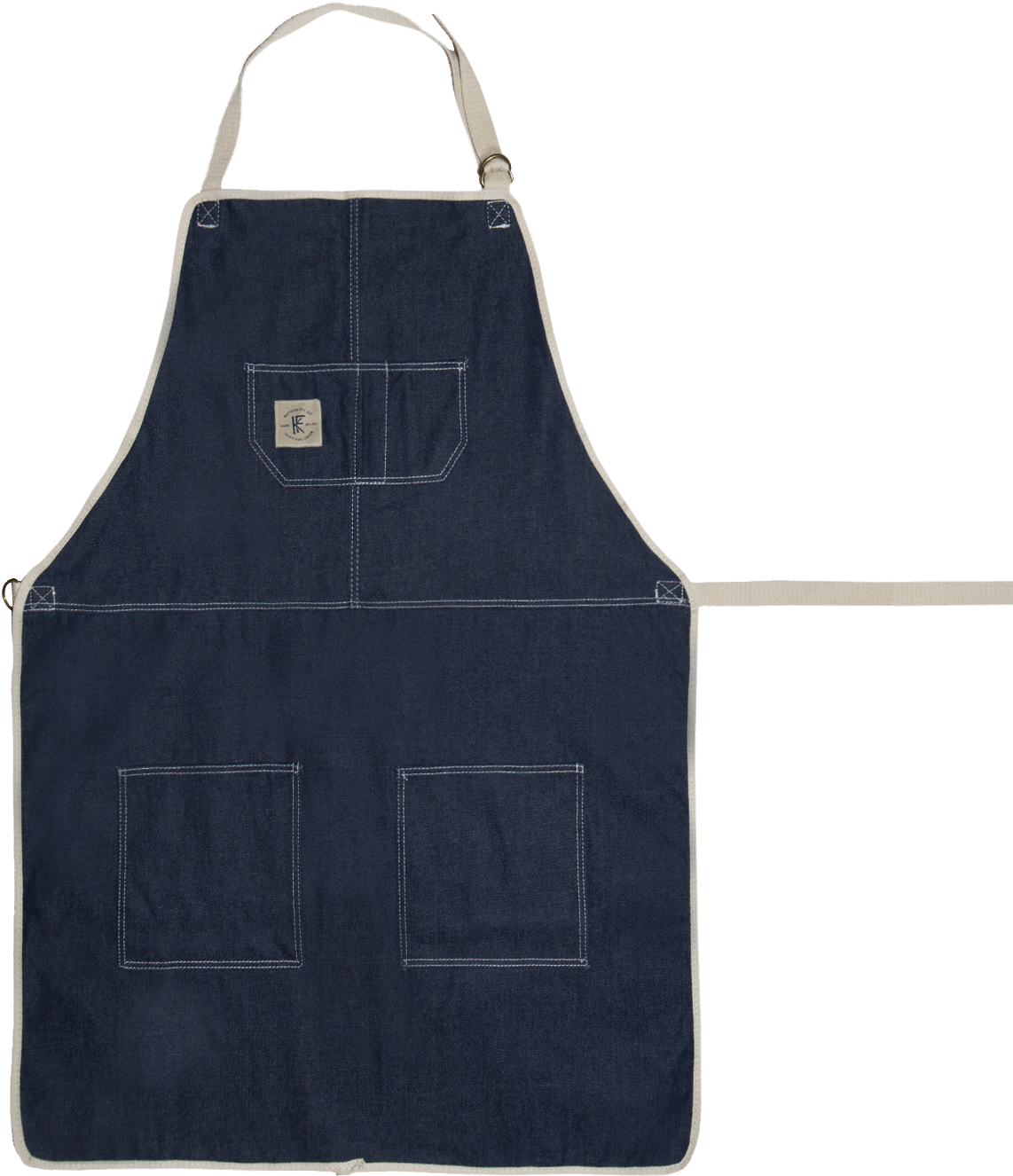 Dark Blue Denim Apron PNG Image