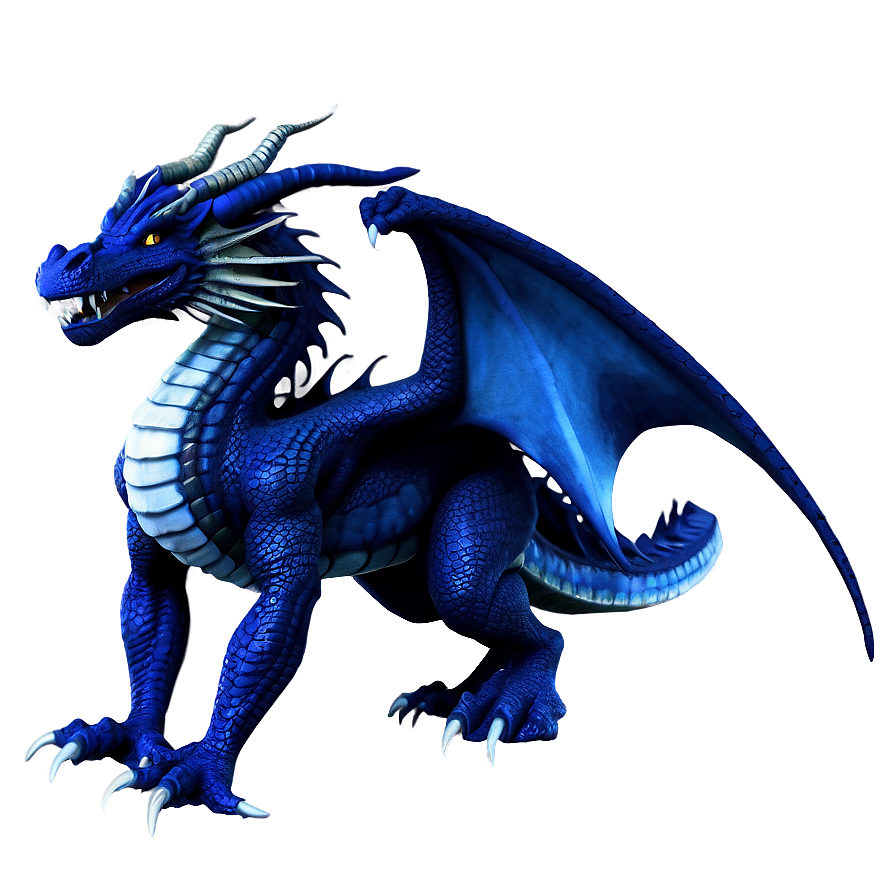 Dark Blue Dragon Scene Png Cyx PNG Image