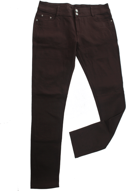 Dark Brown Pants Isolated PNG Image