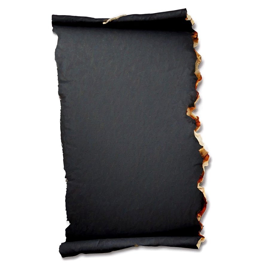 Dark Burned Paper Png Dvx32 PNG Image