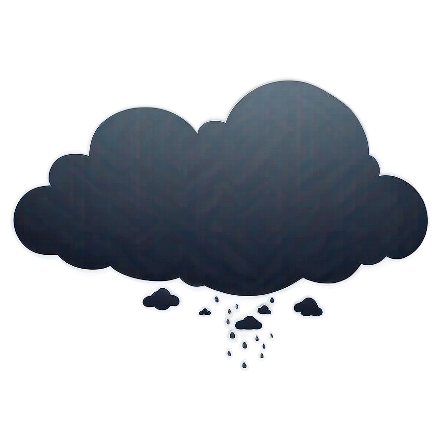 Dark Cloud Vector Silhouette Png Nli15 PNG Image