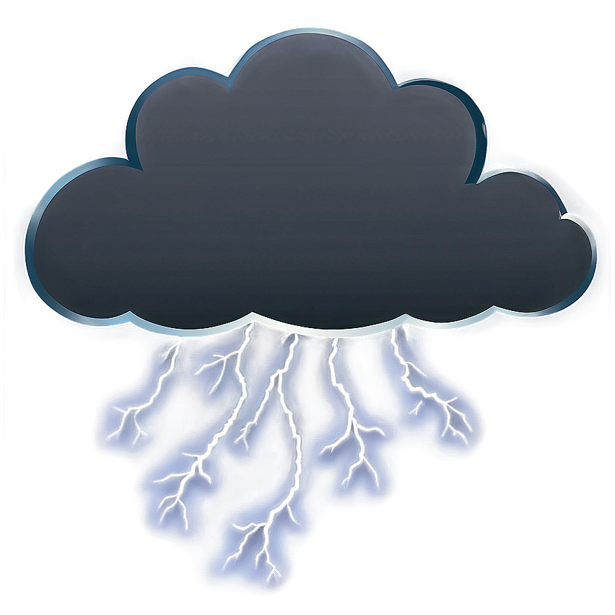 Dark Clouds Thunderstorm Png Gan PNG Image