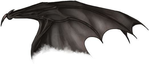 Dark Demon Wing PNG Image