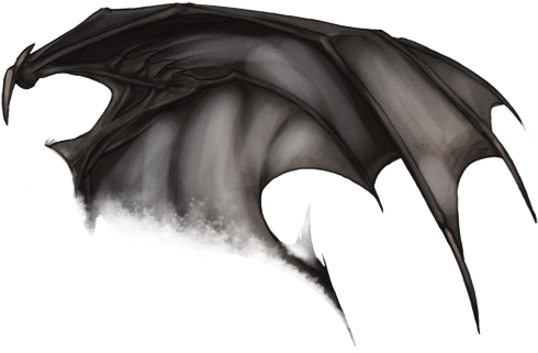 Dark Demon Wing PNG Image