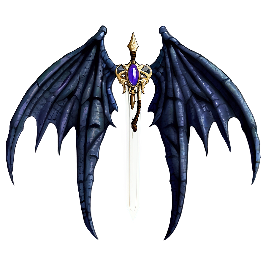 Dark Dragon Wings Drawing Png Qbs99 PNG Image