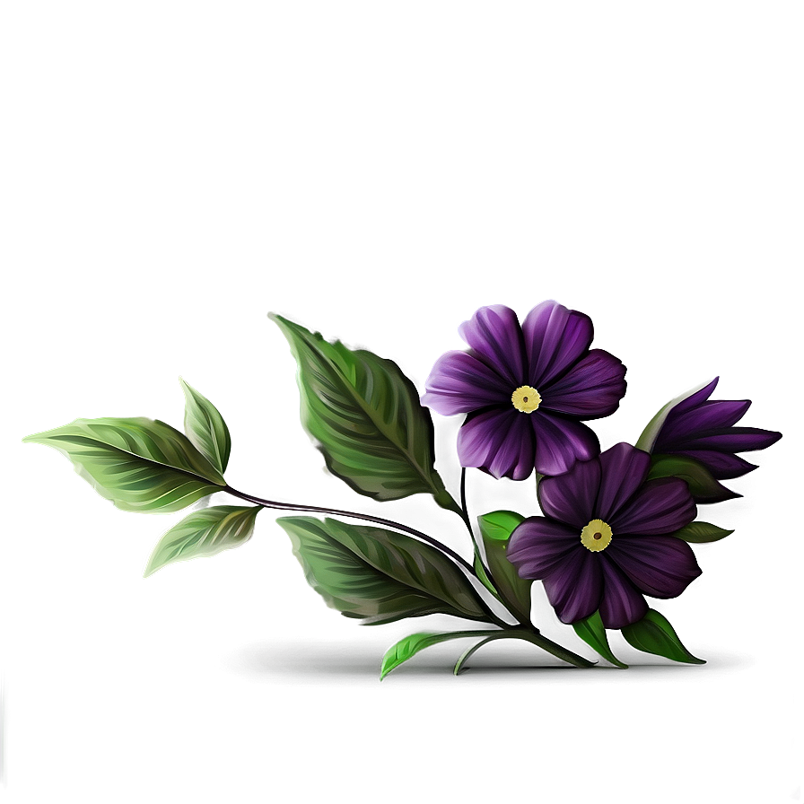 Dark Floral Pattern Png Vaw35 PNG Image