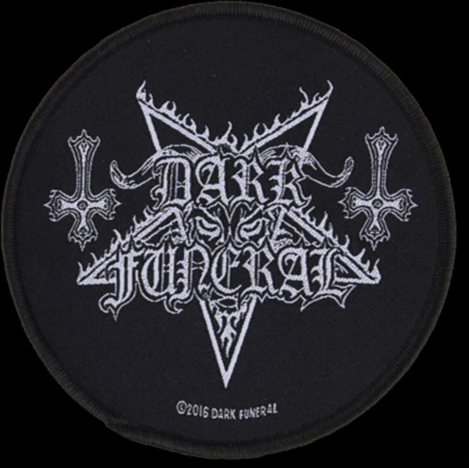 Dark Funeral Band Patch PNG Image