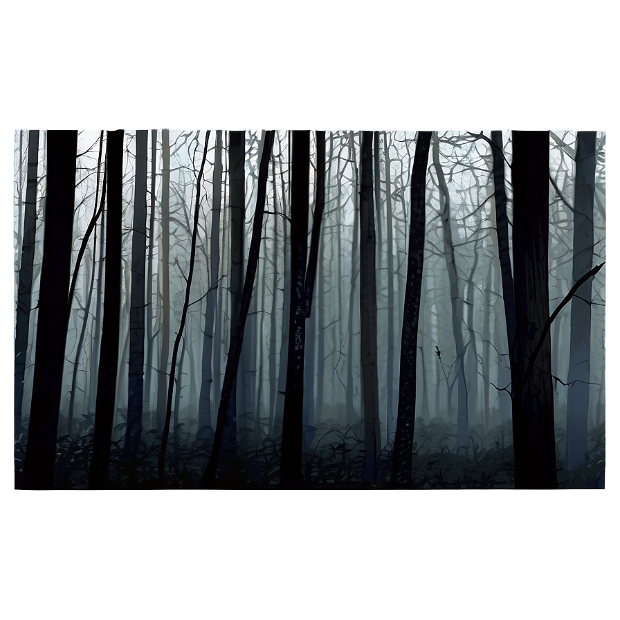 Dark Horror Forest Png Wqt PNG Image