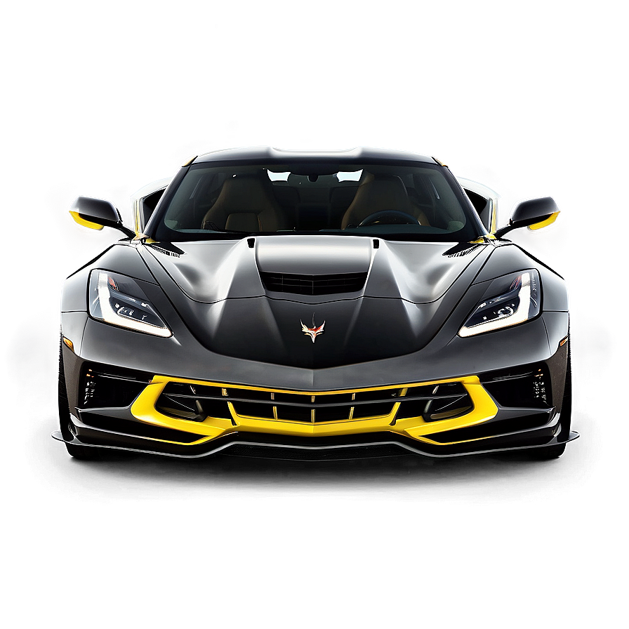 Dark Knight Corvette C8 Png Fxp59 PNG Image