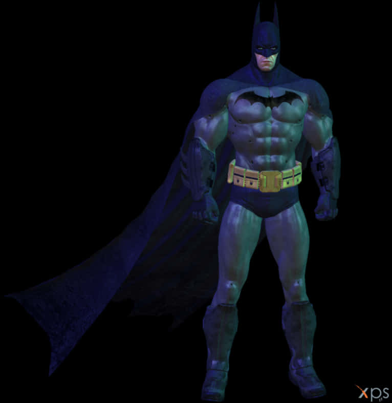 Dark Knight Stance Batman Model PNG Image