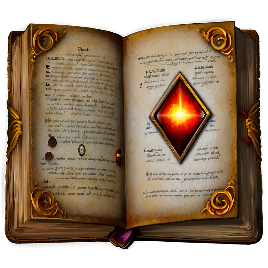 Dark Magic Spellbook Png Oqe84 PNG Image