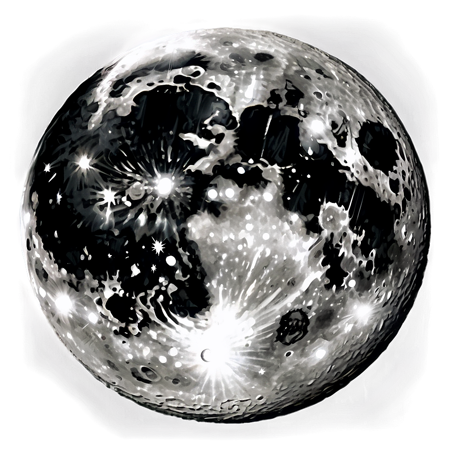 Dark Moon In The Night Sky Png Xwa PNG Image