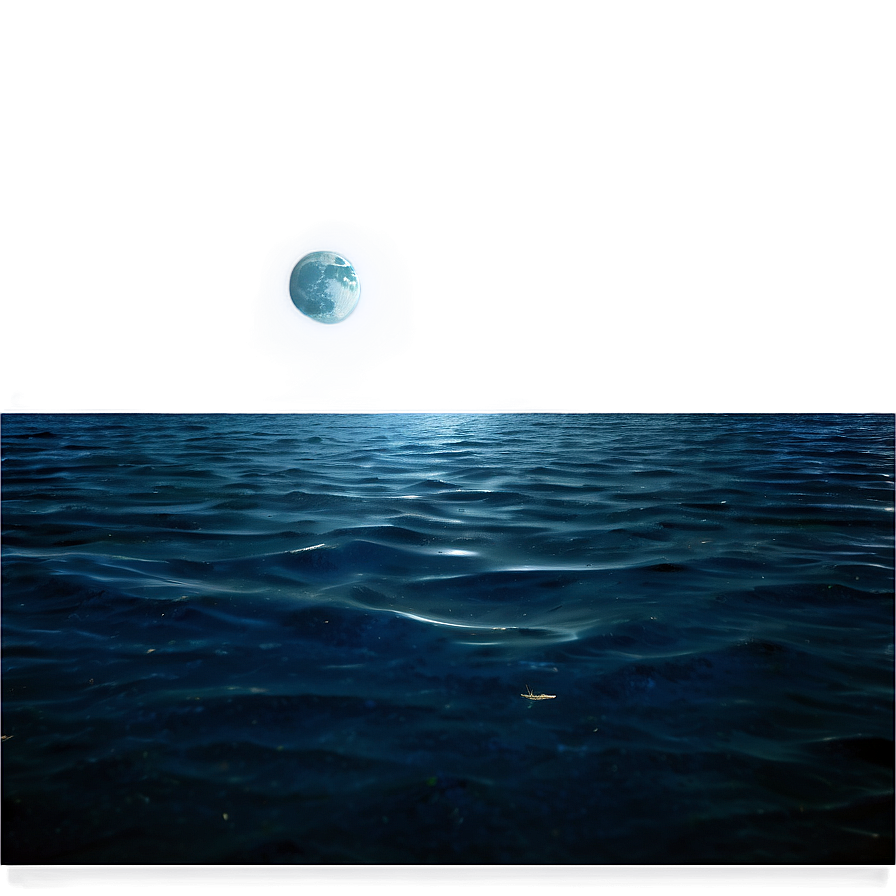 Dark Nighttime Ocean Png Tcu86 PNG Image