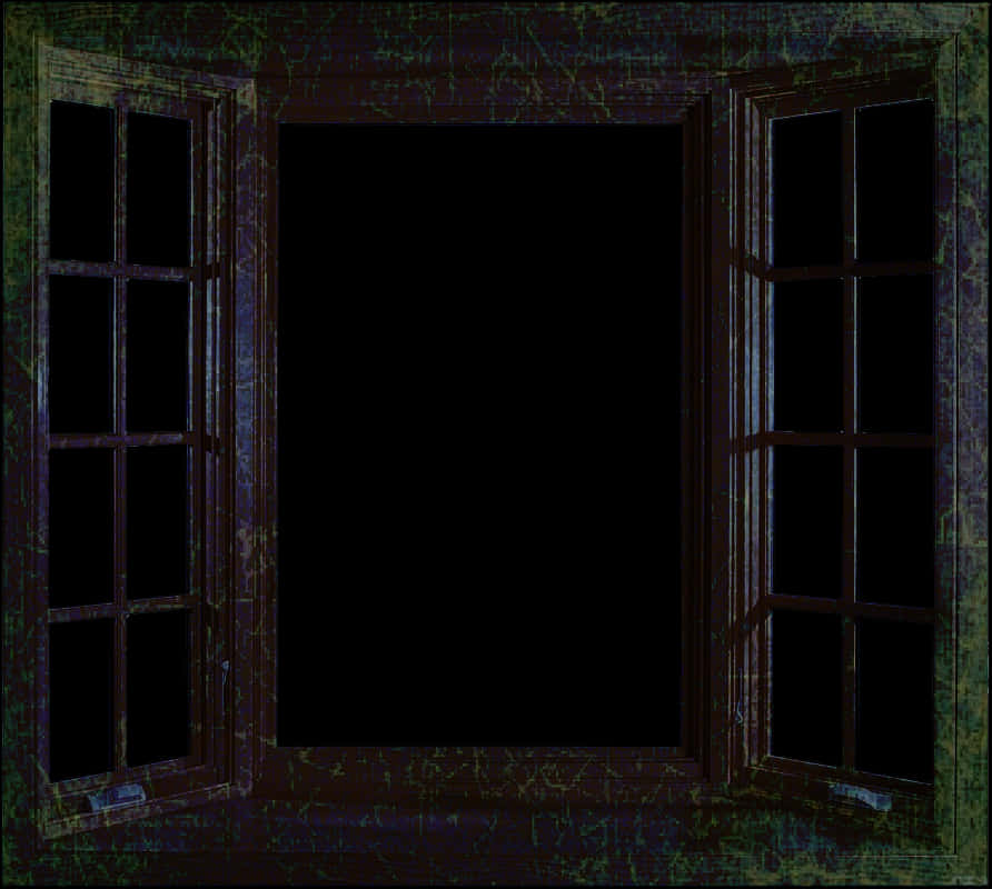 Dark Open Window PNG Image