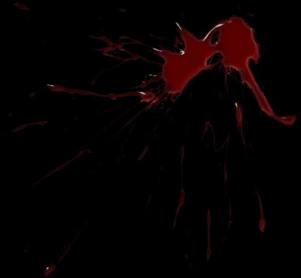 Dark Red Blood Splatter PNG Image