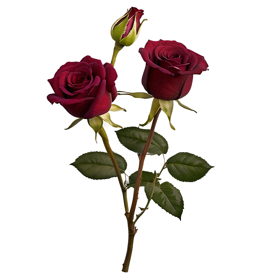 Dark Red Rose Png Tfy80 PNG Image