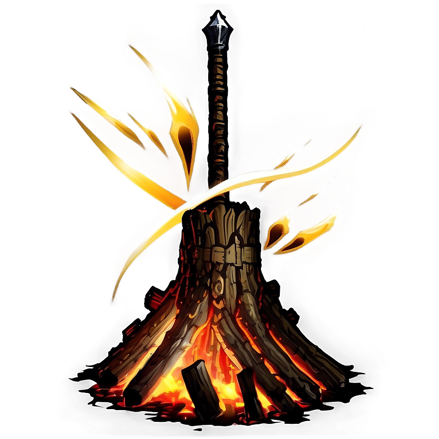 Dark Souls Bonfire Design Png Vwa PNG Image