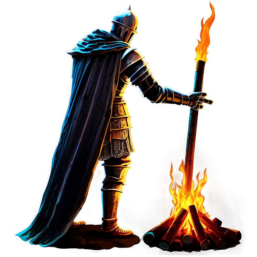 Dark Souls Bonfire Lit Png Vww PNG Image